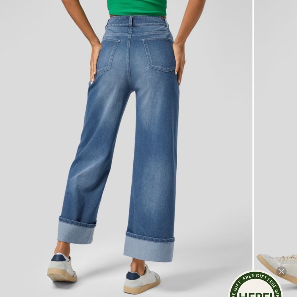 HALARA High Rise Blue Jeans